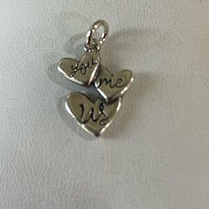 James Avery, retired, “You,Me,Us,”charm, Sterling Silver, original logo
